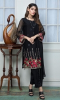 Embroidered Chiffon Stitched 2 Piece Suit