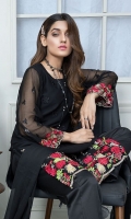 Embroidered Chiffon Stitched 2 Piece Suit