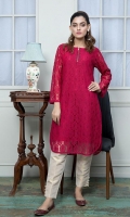 Embroidered Cotton Net Stitched Kurti