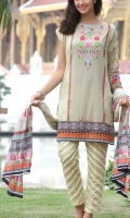 4 Pc Lawn Suit