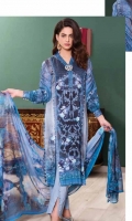 Three Piece Digital Suit With Silk Dupatta Three Piece Digital Suit With Silk Dupatta