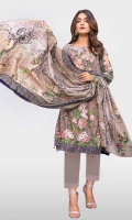 Embroidered Lawn Shirt Printed Lawn Dupatta  Dyed Trouser 