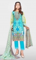 Embroidered Lawn Shirt Printed Lawn Dupatta  Dyed Trouser 