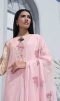 Lawn Digital Print Embroidered Shirt Front1.30 yards Digital Print Shirt Back and Sleeves2.00 yards Dyed Embroidered Bamber Chiffon Dupatta2.65 yards Dyed Cambric Trouser2.65 yards