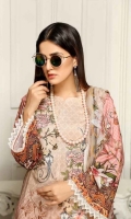 Linen Embroidered Shirt Digital Printed Chiffon Dupatta Dyed Bottom