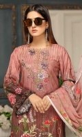 Linen Embroidered Shirt Digital Printed Chiffon Dupatta Dyed Bottom