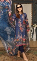 Linen Embroidered Shirt Digital Printed Chiffon Dupatta Dyed Bottom