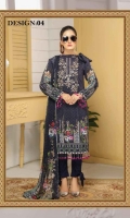 Embroidered Viscose Shirt Printed Chiffon Dupatta Dyed Trouser