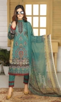 Embroidered Viscose Shirt Printed Chiffon Dupatta Dyed Trouser