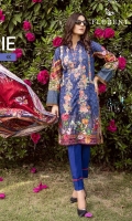 Digital Printed Embroidered shirt: 3.00 mtr  Trouser: 2.50 mtr  Pima Lawn Voil Dupatta: 2.5mtr