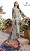 Digital Printed Embroidered shirt: 3.00 mtr  Trouser: 2.50 mtr  Pima Lawn Voil Dupatta: 2.5mtr