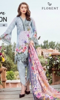 Digital Printed shirt: 3.00 mtr  Trouser: 2.50 mtr  Pima Lawn Voil Dupatta: 2.5mtr