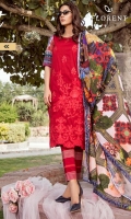 Digital Printed Embroidered shirt: 3.00 mtr  Trouser: 2.50 mtr  Pima Lawn Voil Dupatta: 2.5mtr