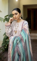 Digital Printed Back and Sleeves 1.92 Mtr  Dyed Embroidered Front 1.17 Mtr  Digital Printed Shawl 2.5 Mtr  Dyed Trouser 2.5 Mtr