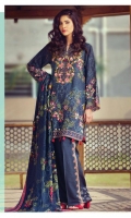 Three Piece Silk Karandi Suit With Woven Wool Shawl