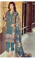 Three Piece Silk Karandi Suit With Woven Wool Shawl