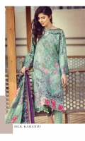 Three Piece Silk Karandi Suit With Woven Wool Shawl