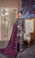 • Embroidered Chiffon Front • Embroidered Chiffon Back • Embroidered Chiffon Sleeves • Embroidered Chiffon Dupatta Stone Embellished (Contrast ) • Embroidered Organza Border For Front • Embroidered Organza Border For Back • Embroidered Organza Border For Sleeves • Embroidered Organza Border For Trouser • Embroidered Organza Patch’s For Trouser • Dyed Trouser