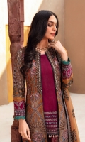 • Embroidered Chiffon Front • Embroidered Chiffon Back • Embroidered Chiffon Sleeves • Embroidered Chiffon Dupatta • Embroidered Silk Inner ( Contrast ) • Embroidered Organza Neckline ( Hand Made ) • Embroidered Organza Border For Front • Embroidered Organza Border For Back • Embroidered Silk Border For Sleeves ( Contrast ) • Embroidered Silk Border For Dupatta ( Contrast ) • Dust Printed Trouser ( Contrast )