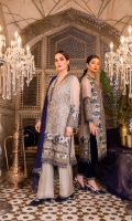 Embroidered Chiffon Front Plain Chiffon Back Embroidered Chiffon Sleeves Stone Embellished Chiffon Dupatta (Contrast) Embroidered Organza Border For Front Embroidered Organza Border For Back Embroidered Organza Border For Neck Line Embroidered Organza Border For Dupatta Dyed Trouser