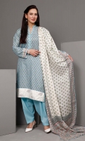 Printed Lawn Dupatta – 2.5 meters Printed Lawn Shirt – 1.75 meters Dyed Trouser – 1.75 meters