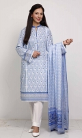 Printed Lawn Dupatta – 2.5 meters Printed Lawn Shirt – 1.75 meters Dyed Trouser – 1.75 meters