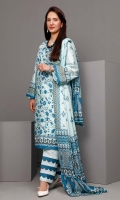 Printed Lawn Dupatta – 2.5 meters Printed Lawn Shirt – 1.75 meters Dyed Trouser – 1.75 meters