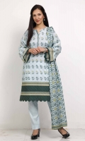 Printed Lawn Dupatta – 2.5 meters Printed Lawn Shirt – 1.75 meters Dyed Trouser – 1.75 meters