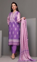 Printed Lawn Dupatta – 2.5 meters Printed Lawn Shirt – 1.75 meters Dyed Trouser – 1.75 meters