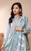 Printed Lawn Dupatta – 2.5 meters Printed Lawn Shirt – 1.75 meters Dyed Trouser – 1.75 meters