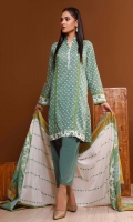 Printed Lawn Dupatta – 2.5 meters Printed Lawn Shirt – 1.75 meters Dyed Trouser – 1.75 meters