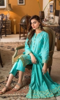 Jacquard Dupatta – 2.5 meters Embroidered Lawn Front & Sleeves – 1.85 meters Dyed Lawn Back – 1.2 meters Dyed Trouser – 1.75 meters