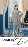 Hand-embellished, embroidered & sequined chiffon front Embroidered & sequined chiffon side panel Embroidered & sequined chiffon back Embroidered & sequined chiffon sleeves Embroidered & sequined chiffon dupatta Embroidered & sequined chiffon border for dupatta pallu Adda-worked, embroidered & sequined organza patch for neckline Embroidered & sequined chiffon border for front Embroidered & sequined chiffon border for back Embroidered & sequined organza motifs for sleeves Embroidered & sequined organza border for trouser Dyed inner shirt lining Dyed raw silk trouser