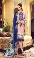 Digital Printed Linen Shirt With Embroidered Neck Digital Printed With Embroidered Cutwork Chiffon Dupatta Dyed Linen Trouser