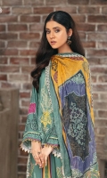 Front: Digital Printed Viscos Embroidered Neckline  Back: Digital Printed Viscos Sleeves:  Digital Printed Viscos Dupatta: Digital Printed Viscos Organza Trouser: Dyed Viscos