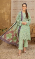Embroidered Chikankari Lawn Lawn Dupatta Plain Trouser