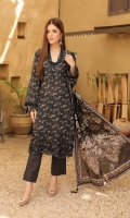 Embroidered Chikankari Lawn Lawn Dupatta Plain Trouser