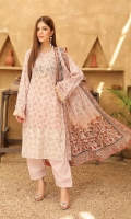 Embroidered Chikankari Lawn Lawn Dupatta Plain Trouser