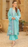 Embroidered Chikankari Lawn Lawn Dupatta Plain Trouser