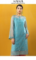 Embroidered Organza Stitched 2 Piece Suit Allure