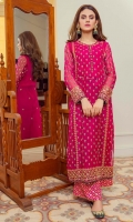Beautiful long straight shirt paired along gota azaaar pants. intricate detailing on this stunning faushia pink ensemble