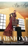 Lawn Broshia Shirt Lawn Broshia Trouser  Cotton Dupatta