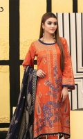 Lawn Broshia Shirt Lawn Broshia Trouser  Cotton Dupatta