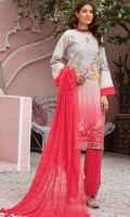 Embroidered Lawn Shirt Embroidered Chiffon Dupata Plain Trouser