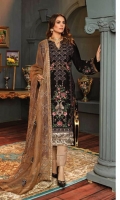Embroidered Velvet Front Embroidered Velvet Sleeves Embroidered Velvet Back Raw Silk Trousers Embroidered Organza Dupatta Velvet Patches For Dupatta