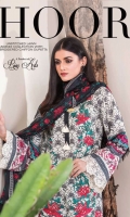 3 Piece Unstitched Lawn Karandi Embroidered Chiffon Dupatta