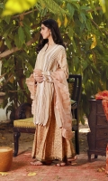 This beautiful beige loose fit kurta is adorned with pleats and laces all over the kurta and finished with delicate lace  trimmings including sleeves. It has a delicate stitch work motif on the back and sleeve in pastel hues. Drape yourself in this outfit with our gorgeous Organza ruffle and block printed chic palazzos to create an elegant, yet classic look.