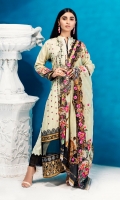 3 Mtr Digital Shirt (Embroidered Front) 2.5 Mtr Digital Dupatta (Emb Border 2.5 Mtr Trouser 1 Pcs Emb Trouser Lace