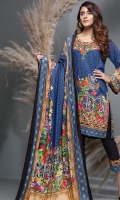 DIGITAL PRINTED LINEN SHIRT : 3 MTR TROUSER : 2.5 MTR DIGITAL PRINTED JACQUARD LINEN DUPATTA : 2.5 MTR