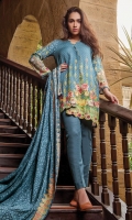 PRINTED KHADDAR SHIRT : 3 MTR PRINTED KHADDAR TROUSER : 2.5 MTR PRINTED JACQAURD LINEN DUPATTA : 2.5 MTR